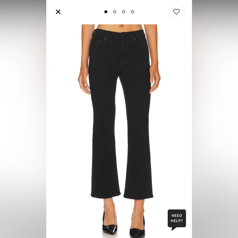 Denim Forum Bailey High Rise Flare Crop | Size 26
